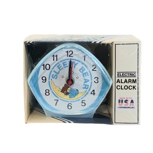 Ingraham Sleepy Bear Electric Alarm Clock Vintage Child's Clock Rare Vintage - Picture 1 of 5